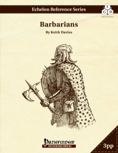 Echelon Reference Series: Barbarian (3pp+PRD) cover