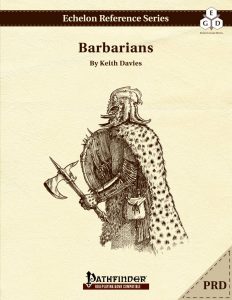 Echelon Reference Series: Barbarian (PRD-Only) cover